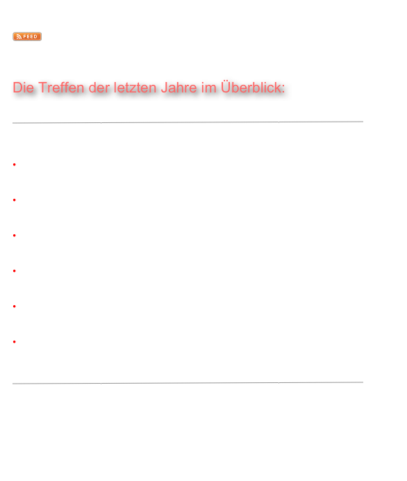  ￼   Die Treffen der letzten Jahre im Überblick: 
￼   
 24. DV-Treffen der Max-Planck-Institute: Jena 2007         im web            Tagungsband pdf 
 23. DV-Treffen der Max-Planck-Institute: Berlin 2006         im web            Tagungsband pdf 
 22. DV-Treffen der Max-Planck-Institute: Göttingen 2005          im web            Tagungsband pdf  
 21. DV-Treffen der Max-Planck-Institute: Göttingen 2004          im web            Tagungsband pdf    
 19. und 20. DV-Treffen der Max-Planck-Institute: Göttingen 2002 und 2003          im web            Tagungsband pdf  
 17. und 18. DV-Treffen der Max-Planck-Institute: Göttingen 2000 und 2001         im web            Tagungsband pdf 

￼